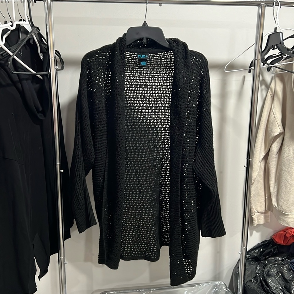Black cardigan